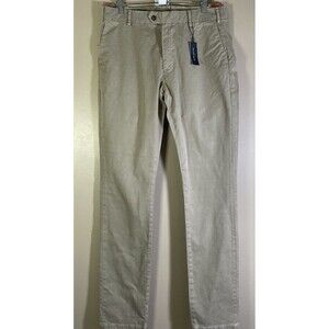 Peter Millar Collection Concorde Flat Front Pants Khaki Men's Size 35 x 36 NWT